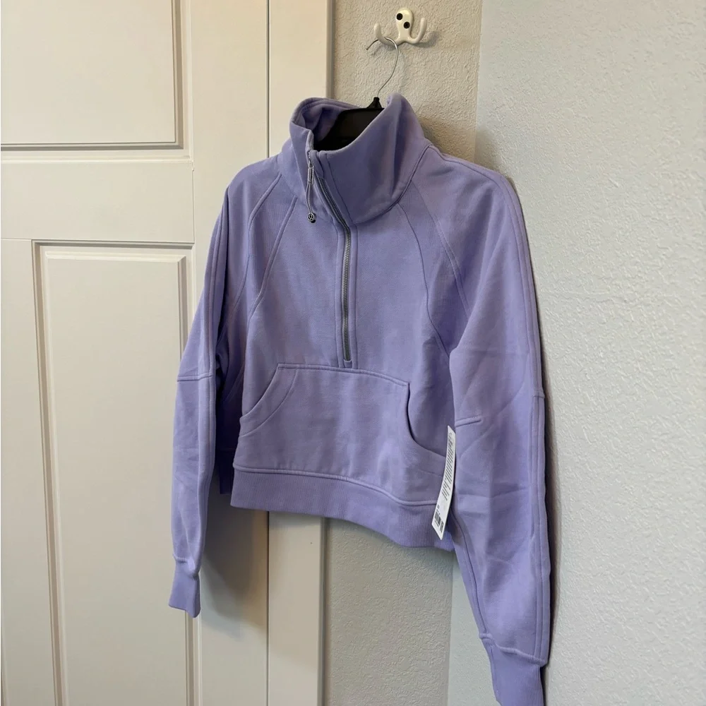 NWT!🍋Lululemon Scuba Oversized Funnel Neck Half Zip🍋X-Small/Small. Lilac Smoke - Picture 8 of 15